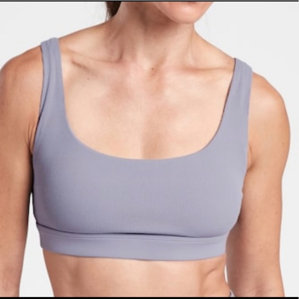 NWOT Athleta Exhale Rib Bra A-C Medium Violet